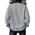 thumbnail image 6 of Ghalytn Women's Oversized Crew Neck Pullover Sweatshirt, Long Sleeve Rainbow Stripe Graphic Relaxed Fit Casual Top, 6 of 6