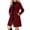 Wine, variant on Edvintorg Jacket for Women Notch Lapel Long Sleeve Business Casual Coat Fall Winter Button Down Long Outerwear with Pocket Women Clothes Wine S-2XL