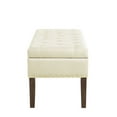 thumbnail image 6 of 48" Tufted Bench with Storage in Soft Velvet Espresso Sturdy Construction Stylish Seating with Internal Storage, 6 of 7