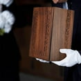 thumbnail image 5 of Forever Lane Rosewood Cremation Urn Decorative Box Wooden Urn for Ashes, Engraved Border, 5 of 6