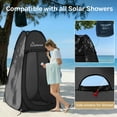 thumbnail image 4 of Pop Up Shower Tent for Camping Essentials, Portable Instant Changing Tent with Ventilation Window & Carry Bag, Privacy Dressing Room Bathroom Toilet for Beach & Outdoor, Standard, Black, 4 of 8