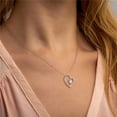 thumbnail image 6 of IEFSHINY Mothers Day Gifts for Women Heart Necklace Cubic Zirconia Necklace Jewelry Mothers Valentines Day Christmas Birthday Gifts, 6 of 6