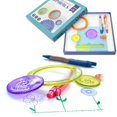thumbnail image 4 of PENGXIANG 5ml Spiral Art DIY Painting Art Set Multi-function Magic Ruler Stencil Toy Plastic Education, 4 of 6