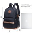 thumbnail image 2 of KAUKKO Stylish Oxford Fabric Backpack Travel Rucksack lightweight Hiking Bag Satchel, 2 of 5