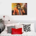 thumbnail image 4 of COMIO Colorful Cartoon Animal Wall Art Canvas Print Overpowering Orangutan Unframed Canvas Wall Art Cute Animals Baby Poster Wall Art Small Animals Funny Cute Orangutan Paintings for Kids Bedroom, 4 of 4