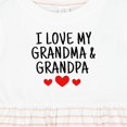 thumbnail image 4 of Inktastic I Love My Grandma and Grandpa Girls Baby Dress, 4 of 5