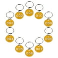thumbnail image 1 of Milisten 1 Pack/10pcs Key Tags with Ring Numbered ID Tags Keychain Number from 1 to 10, 1 of 5