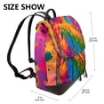 thumbnail image 2 of Naloa Colorful Parrot Jungle Dream A Print Leather Backpack Purse for Women and Ladies,Shoulder Travel Daypacks Bags,Laptop Backpack for Women, 2 of 4