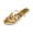 Gold, variant on Women's Flat Gold Beach Summer Vacation Sandals Butterfly Slides 2026 Strappy Casual Cute Wedding Flats Shoes Gold 43(US-10)
