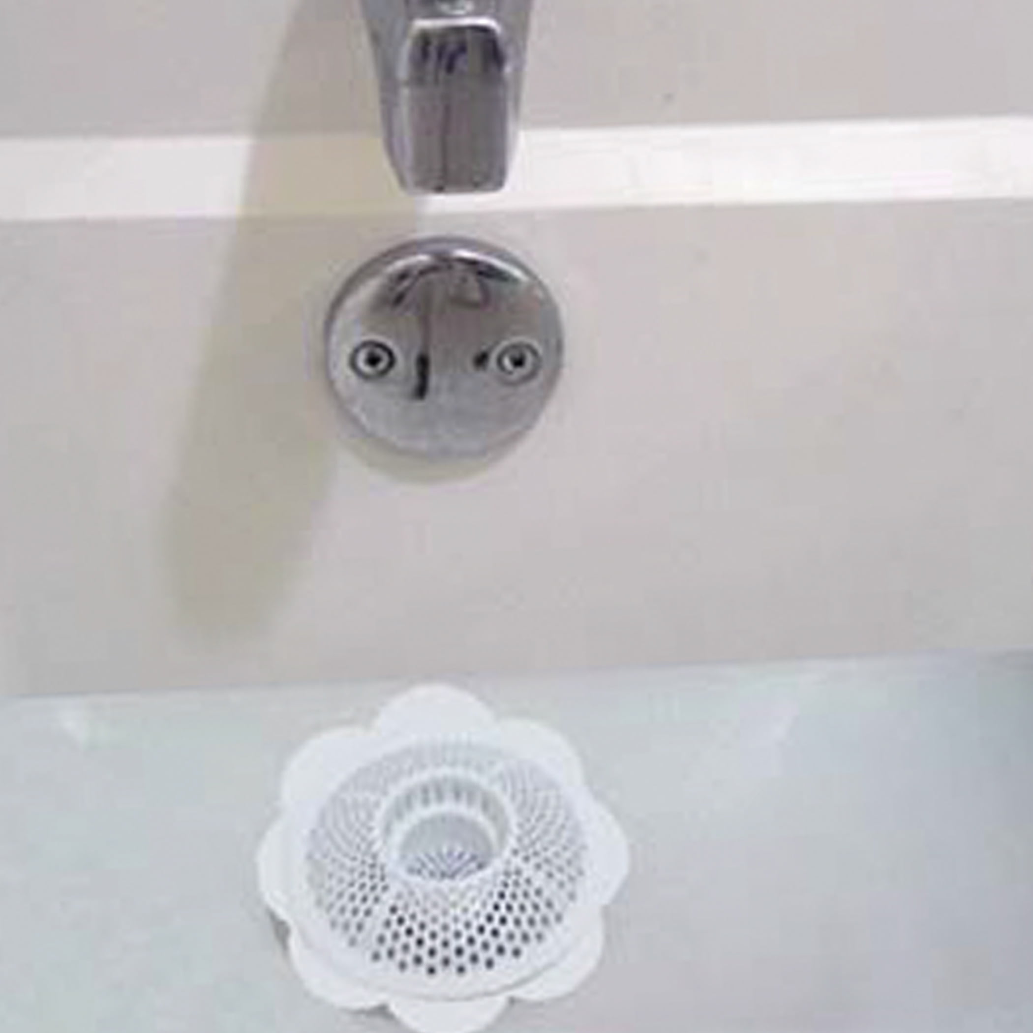 Danco Bathtub Drain Hair Catcher Snare And Strainer White 1 Pack 10306