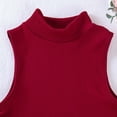 thumbnail image 4 of DAFPZW Women's Turtleneck Ribbed Tank Top Sleeveless Fitted Stretchy Camisole Summer Going Out Crop Tops Workout Tees, 4 of 6