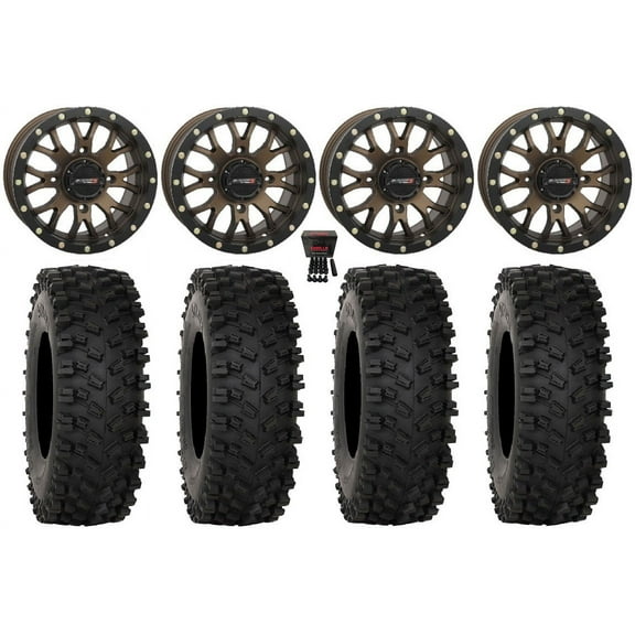 System 3 ST-3 15" Wheels Bronze 33" ATX470 Tires Sportsman RZR Ranger