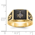 thumbnail image 5 of 14K Yellow Gold Ring Band Themed Men's Masonic, Size 6, 5 of 5