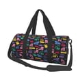 thumbnail image 1 of Balery Colorful Excavator Bolsa de Gimnasio para Mujeres y Hombres, Bolsa de Viaje Impermeable, Bolsa de Fin de Semana con Compartimento para Zapatos y Bolsillo Húmedo, 1 of 6