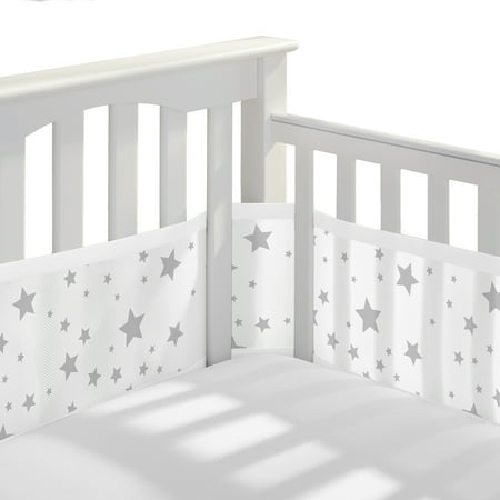 UPC: 0811283022777 | BreathableBaby Breathable Mesh Liner for Full-Size Cribs  Classic 3mm Mesh  Starlight (Size 4FS Covers 3 or 4 Sides)
