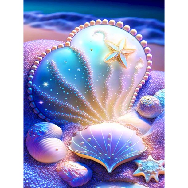 Pintura Diamante Bricolaje Cgtredaw Fantasía Amor Shell 5D