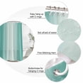 thumbnail image 6 of Turquoise Ombre Waterproof Fabric Shower Curtain,Modern Gradient Abstract Art Waterproof Fabric Shower Curtain for Bathroom Curtains Bathtubs Hotel Shower Curtains with 12 Hooks Stall 48x72in, 6 of 8