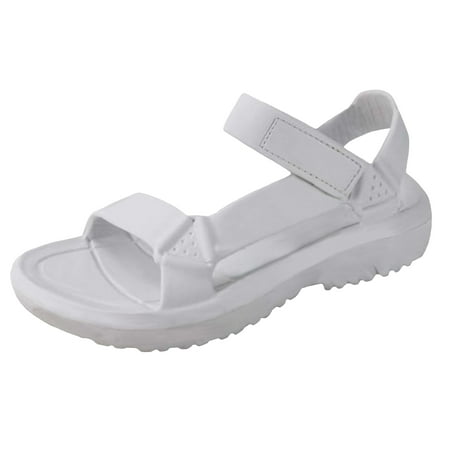 

SNJ Women s Lightweight Outdoor Strap Hook and Loop EVA Flat Sporty Open Toe Sandal