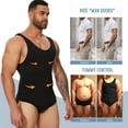 thumbnail image 2 of Mens Shapewear Tummy Control Full Body Shaper Compression Slimming Bodysuit Sleeveless Undershirts Fajas Para Hombres, 2 of 6