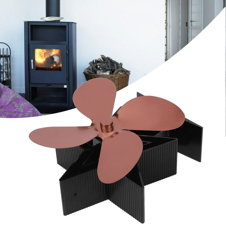 A stove fan improves the air circulation