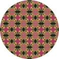 thumbnail image 1 of Ahgly Company Indoor Round Patterned Brown Red Area Rugs, 8' Round, 1 of 6
