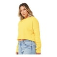 thumbnail image 2 of Bella & Canvas B53206126 Women Crop Fleece Crew Sweatshirt, Yellow - Extra Large, 2 of 5