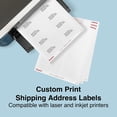 thumbnail image 4 of Staples Laser/Inkjet Shipping Labels 2" x 4" White 10 Labels/Sheet 489565, 4 of 5