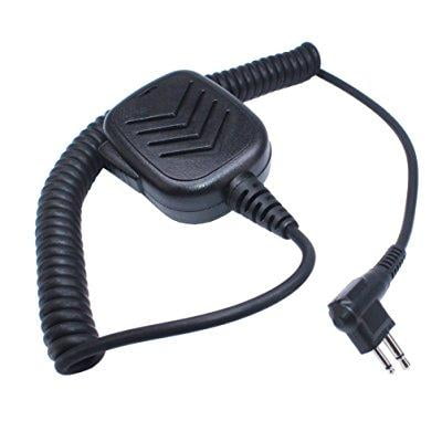 Motorola 2 Pin Speaker Microphone arama rainproof lightweight handheld shoulder speaker mic with ptt for motorola dual pin 2 way radio (a600m01) ()