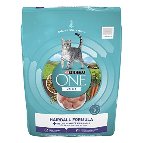Purina ONE Natural Cat Food for Hairball Control, +PLUS Hairball