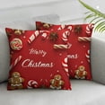 thumbnail image 3 of nygtbtfer Christmas Pillow Covers Tree Snowflake Winter Couch Decorative Washable Set of 2 Soft Linen Pillow Covers Living Room Bedroom Dorm,Red White, 3 of 7