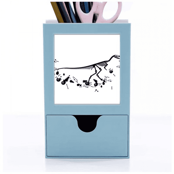 huge dinosaur grass b bs desk supplies organizer pen holder card