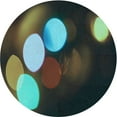 thumbnail image 1 of Ahgly Company Machine Washable Indoor Round Transitional Midnight Gray Area Rugs, 4' Round, 1 of 7