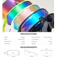 thumbnail image 6 of Xagger Sport Shield Sunglasses for Men Women Cycling Running Baseball UV400 Sun Glasses Wrap Around TR90 Frame, 6 of 6