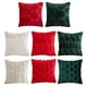 thumbnail image 3 of Fundas Almohada Navideñas Funda Decorativa Felpa Suave (copo Nieve) Color Rojo, 3 of 8