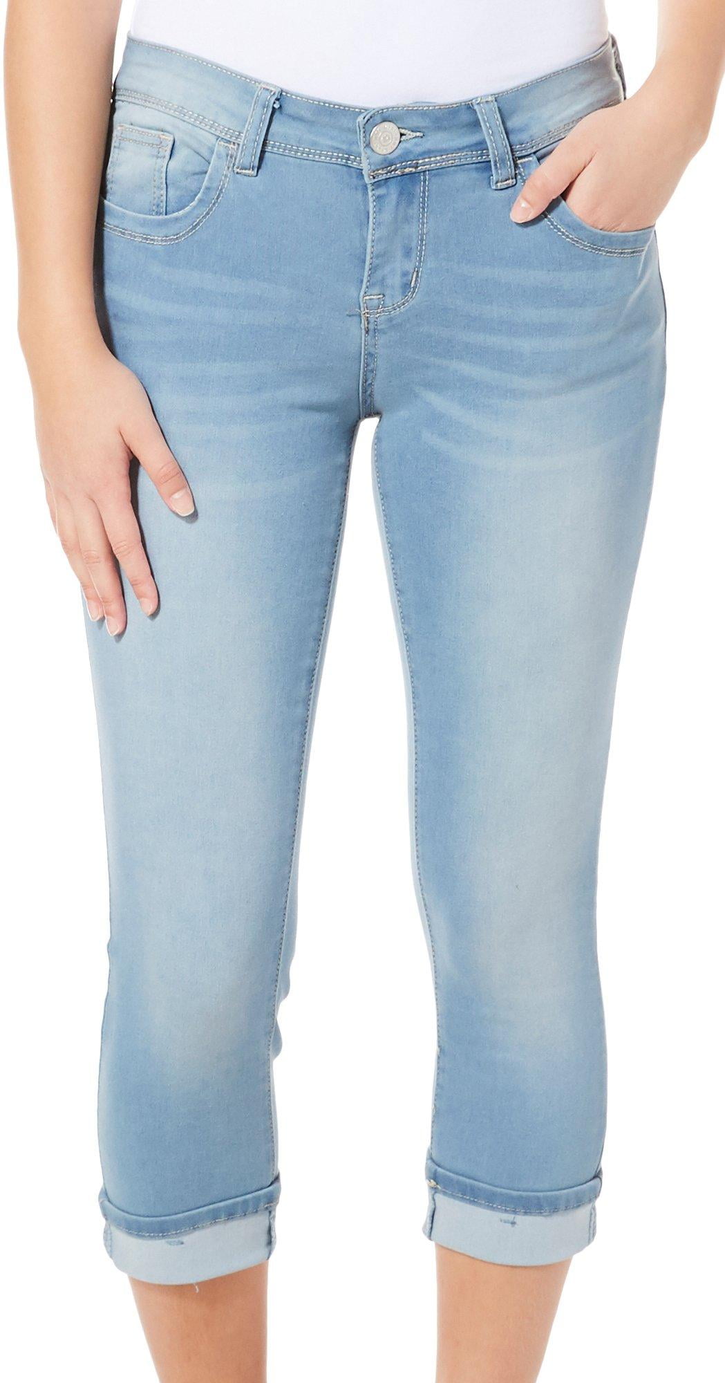 juniors cropped jeans