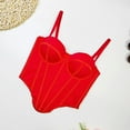 thumbnail image 4 of Fjofpr Clearance Sale Red Corset Tops for Women Women Irregular Fishbone Corset Inside With Outside Wearing Suspenders Female Corset Waist, 4 of 6