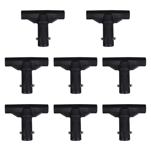 8 piezas Trampolín T Conector Tubo Tubo Cubierto de poste de trampolín Accesorios resistentes Conexión de tapa del para patio trasero