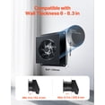 thumbnail image 3 of VEVOR 6 inch Through-The-Wall Ventilation Fan, 205 CFM Through Wall Exhaust Fan with AC Motor, Quiet Vent Easy Installation for Bathroom,Garage,Laundry Room,Storage Room Air Exchanger, 3 of 10