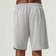 thumbnail image 6 of Bermuda Shorts for Men Summer Casual Elastic Waist Lightweight Wide Straight Leg Shorts with Pockets, 6 of 8
