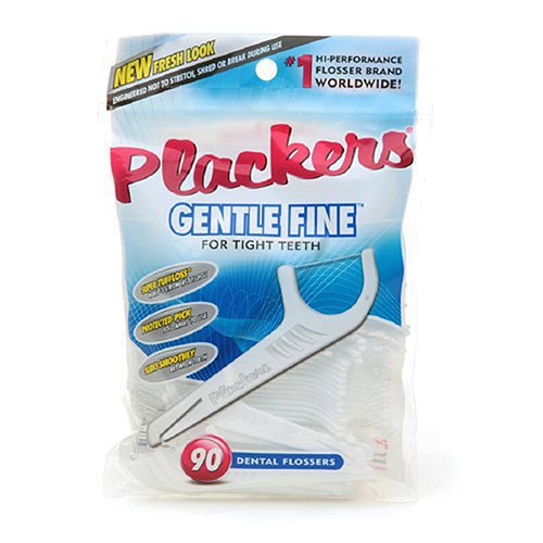 Plackers Gentle Fine Dental Flossers 90 Ea, 3 Pack