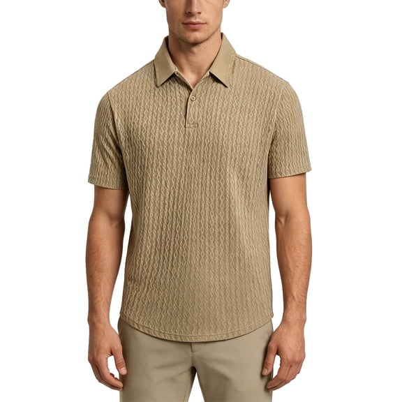 Mens Short Sleeve Polo Shirts Casual Collared T-Shirt Big Size Business Shirts