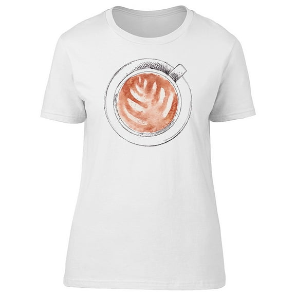 Cup Of Cappuccino, Coffee Lovers Tee Women's -Image by Shutterstock