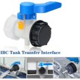 thumbnail image 1 of 60mm to 60mm IBC Tank Valve Adapter, Plastic 1000L Tank Connection for Rainwater Reservoir, Container, 1 of 5