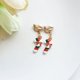 thumbnail image 1 of Pendientes sencillos y bonitos de estilo navideño sin agujeros para las orejas, estilo fresco, para estudiantes y niños, estilo corto, con clip para las orejas, 1 of 6