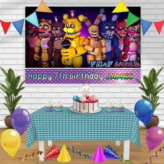 Game Five Night Balloon Freddyed Birthday Party Decoration Cartoon Bear  Banner Birthday Photoshop Backdrop Baby Shower