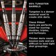 thumbnail image 4 of Darts Viper Pitbull 90, punta blanda de tungsteno, 18 g, con funda, 4 of 7