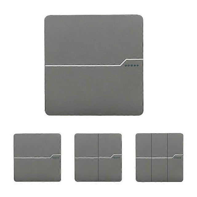 Wall Switch 1/2/3 Gang 1 2 Way Light Switch On/Off Wall Switch Interruptor Push Button Rocker Switch Gray PC Panel 16A Accessory