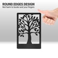 thumbnail image 5 of MOSENSE Bookends 2 Pair, Black Metal Tree Bookends for Shelves, Unique Decorative Book Holders for Home Office School,7 x 4.7 x 3.5', 5 of 7