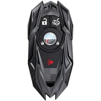 Metal Key case for Buick 2 3 4 5 Buttons Key Fob case Cover for Buick Verano Regal Lacross Envision Encore Enclave GL8 2015 2016 2017 2018,with Keychain (Grey)