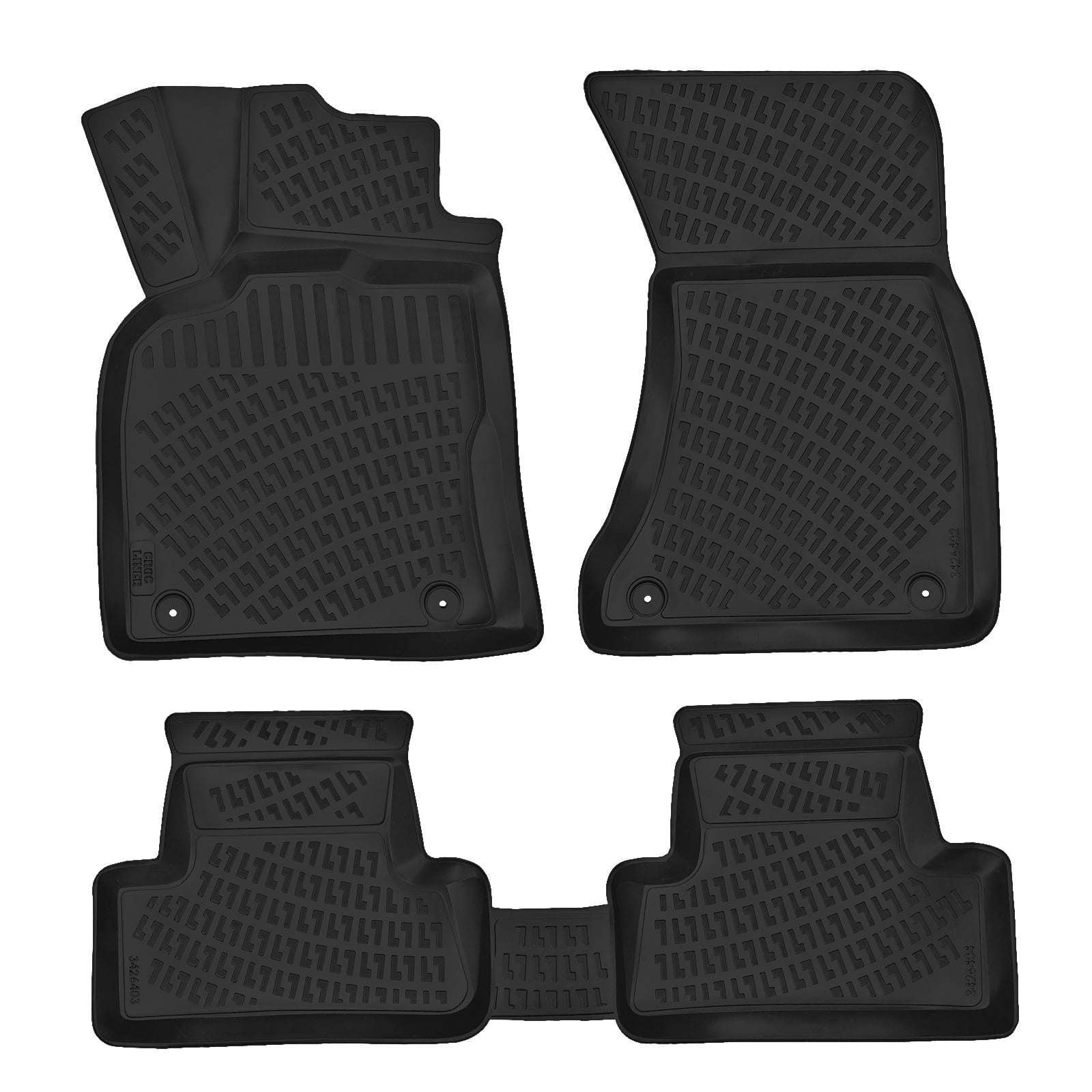 Crocliner All Weather Rubber Floor Mats for AUDI Q5 20092017